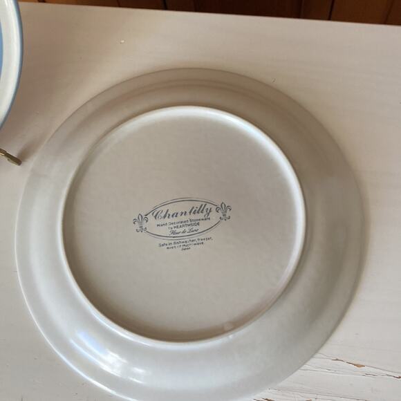Vintage Hearthside Chantilly Fleur de Lune Dinner Plates, Set of 2 - Picture 5 of 7